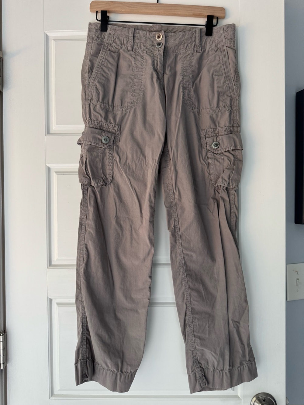 LOFT Women's Cargo Pants in Gray Size 2P